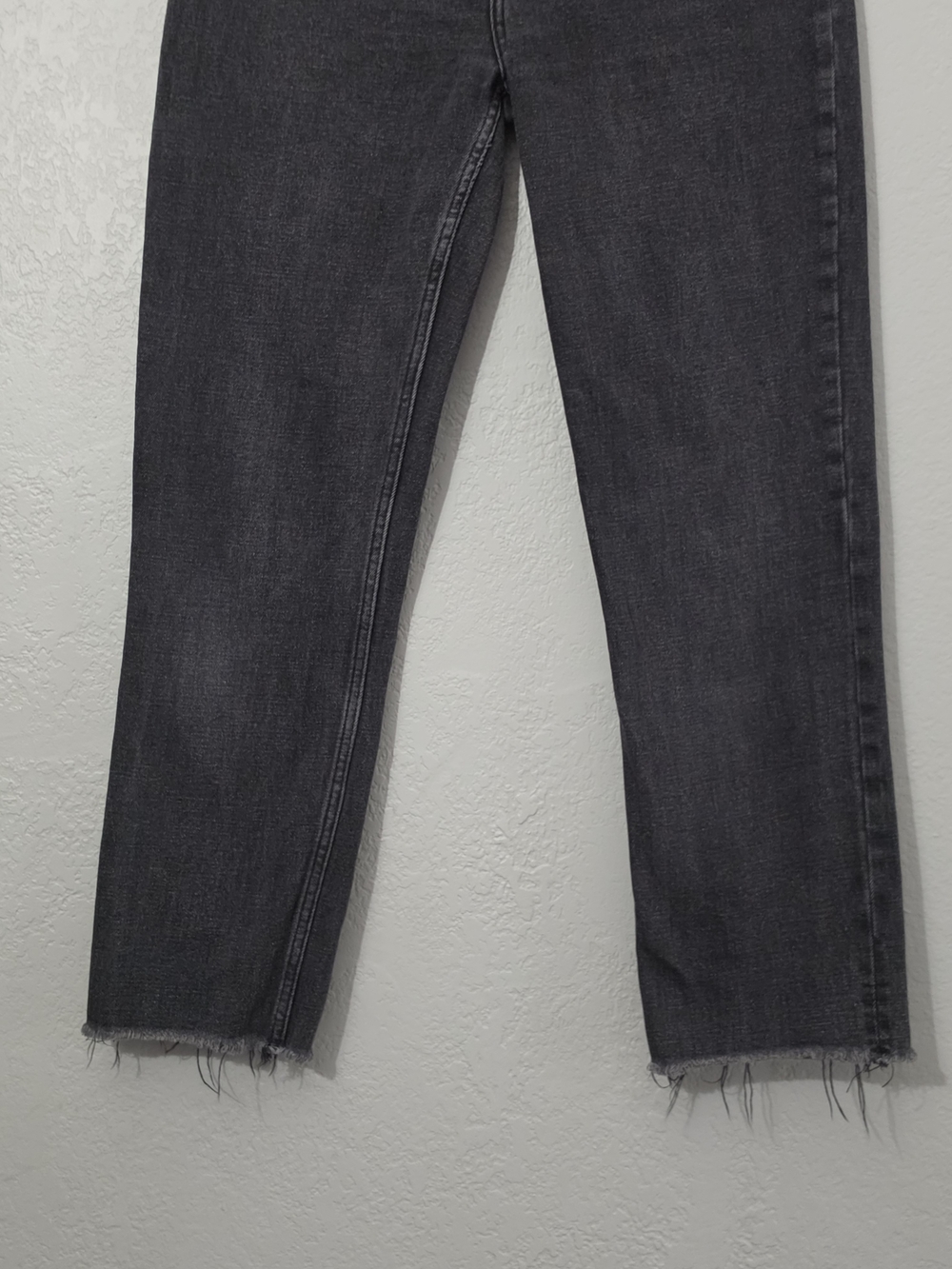 Abercrombie & Fitch The Ankle Straight Ultra High Rise Washed Black Womens 27R - Picture 3 of 8